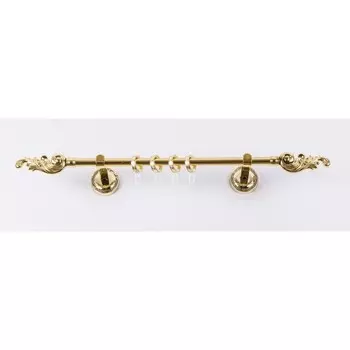 Карниз настенный однорядный «Фэшн», 300 см, d=16 мм, наконечник «Лира», цвет золото