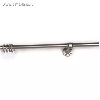 Карниз одинарный «Левша», ширина 300 см, d=16, цвет сатин