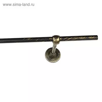 Карниз одинарный, ширина 240 см, цвет коричневое золото