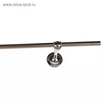 Карниз одинарный, ширина 340 см, цвет серебро глянец