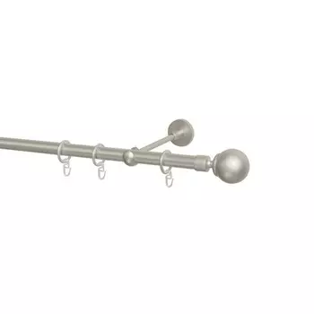 Карниз однорядный 20 мм, 280 см, составной, с наконечником