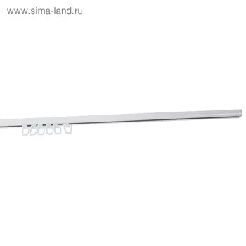 Карниз однорядный, «Бриз», 300 см, облегчённый алюминий, U-профиль, цвет белый