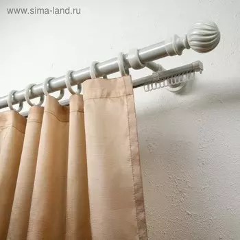 Карниз с U-шиной «ЭРА-28», 200 см, d=28 мм, цвет белый ясень