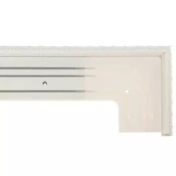 Карниз трехрядный 300 см, цвет белый