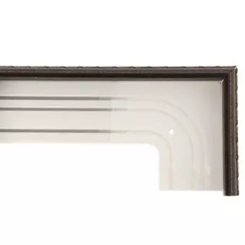 Карниз трехрядный 320 см, цвет орех