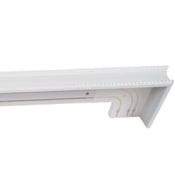 Карниз трёхрядный, 180 см, цвет белый жемчуг