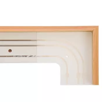 Карниз трёхрядный 300 см, с декоративной планкой «Стандарт», цвет бук