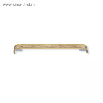 Карниз трёхрядный «Ультракомпакт. Есенин», 160 см, с декоративной планкой 7 см, цвет золото