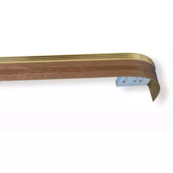 Карниз трёхрядный «Ультракомпакт. Инфинити», 200 см, цвет олива