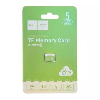Карта памяти Hoco microSD, 8 Гб, SDHC, UHS-1, класс 10