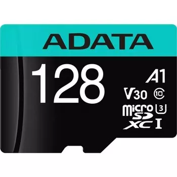 Карта памяти microSDXC A-Data 128GB AUSDX128GUI3V30SA2-RA1 Premier Pro + adapter