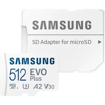 Карта памяти microSDXC Samsung 512GB MB-MC512KA EVO PLUS + adapter