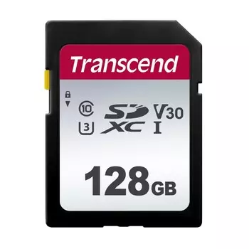 Карта памяти SDXC Transcend, 128 GB, TS128GSDC300S w/o