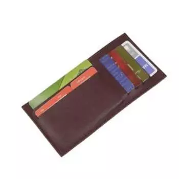 Картхолдер, 12 карманов, цвет бордовый