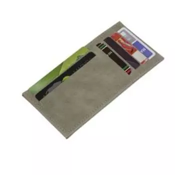 Картхолдер, 12 карманов, цвет серый