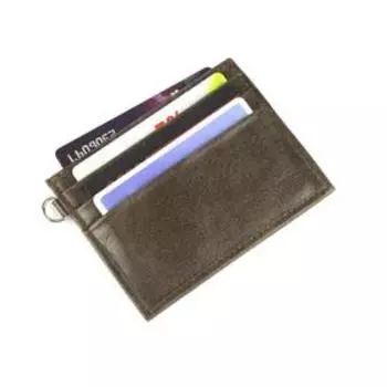 Картхолдер, 6 кармана, цвет коричневый