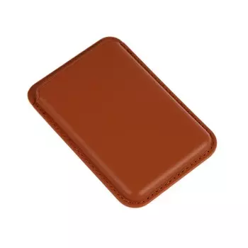 Картхолдер на телефон, кожа, MagSafe, коричневый