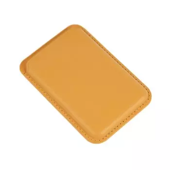 Картхолдер на телефон, кожа, MagSafe, оранжевый