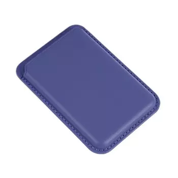 Картхолдер на телефон, кожа, MagSafe, синий