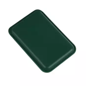 Картхолдер на телефон, кожа, MagSafe, зеленый