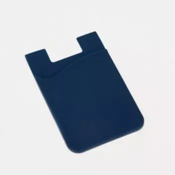 Картхолдер на телефон клеящийся, цвет синий