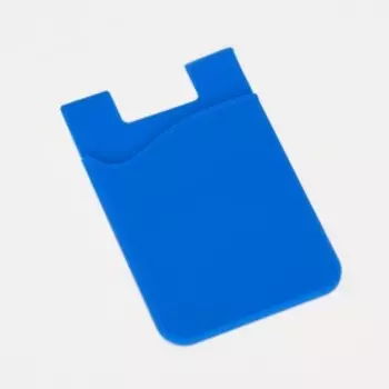 Картхолдер на телефон клеящийся, цвет синий