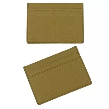 Картхолдер (ВВ003-02140) натуральная кожа, зеленый, 1х10х14 см