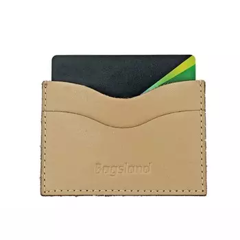 Картхолдер (ВВ004-11140) натуральная кожа, бежевый, 1х10х10 см