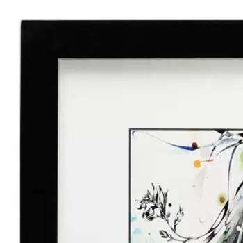 Картина "Абстракция. Девушка" 35х35(39х39) см