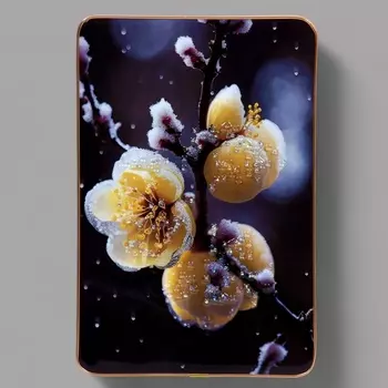 Картина акрил «Орхидея в снегу», 3020 см