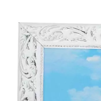 Картина "Чаепитие в саду" 67х107 см, рама микс