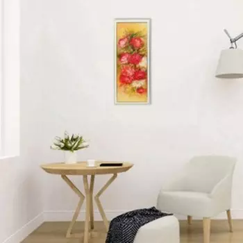 Картина "Цветочная гирлянда" 23х53 см