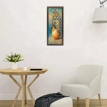 Картина "Цветок в вазе" 23*53 см