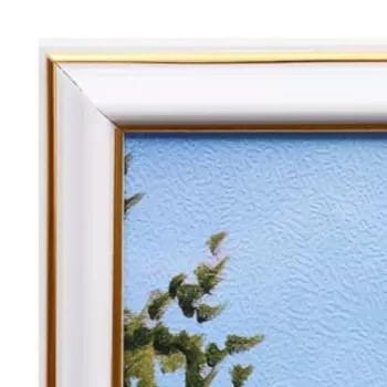 Картина "Деревня летом" 70х33 см (73х36см)