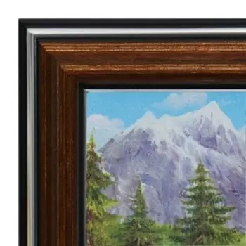 Картина "Домик у реки" 20х30(23х33) см