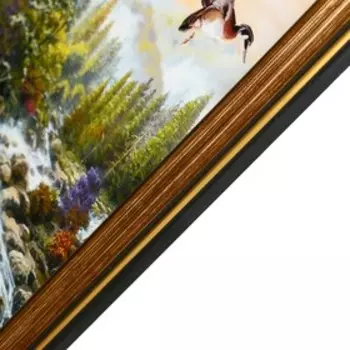 Картина "Домик у реки" 35х28 (38*31) см