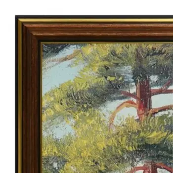 Картина "Домик у ручья" 35х50(38х53) см