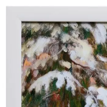 Картина "Домик зимой" 60х100(65х105) см