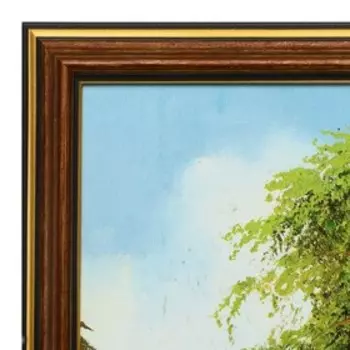 Картина "Две сосны" 20х50 (23х53) см