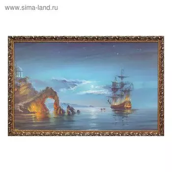 Картина "Фрегат" 67х107см