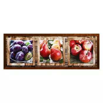 Картина "Фрукты" 42х107 см рамка микс