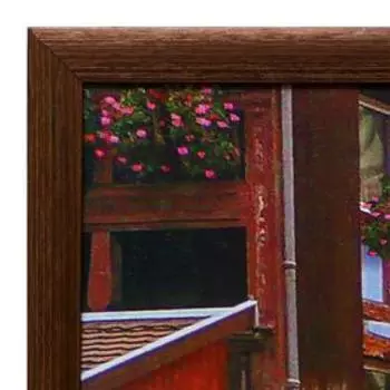 Картина "Городской канал" 50х100(54х104) см