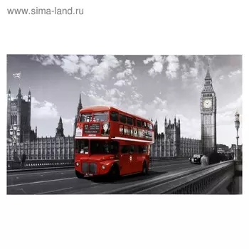 Картина-холст на подрамнике "Лондон" 60х100 см