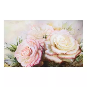 Картина- холст на подрамнике "Три розы" 60*100см