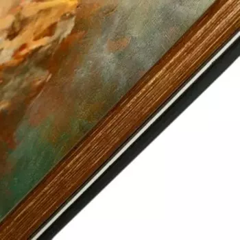 Картина "Кони на побережье" 38х53 см