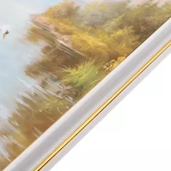 Картина "Лебеди" 35х28 (38х31) см