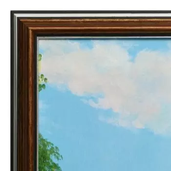 Картина "Лебеди на озере" 40х50 (43х53) см