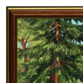 Картина "Лесная мельница" 33х70 (36*73) см