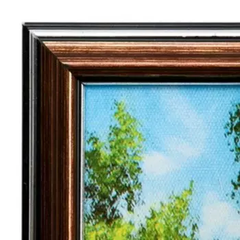 Картина "Лесной маленький водопад" 53х73 см