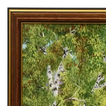 Картина "Лесной мостик" 30х40 (33х43)см